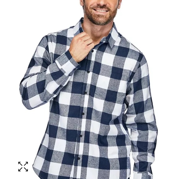 BRAVEMAN CLASSIC BUTTON DOWN FLANNEL SHIRT - Picture 2 of 7